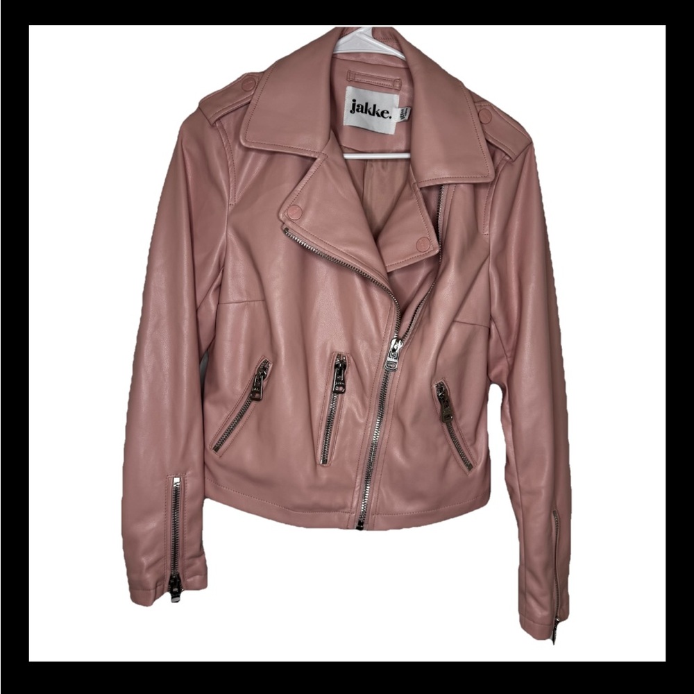 ‼️SALE‼️ Jakke Pink Faux Leather Jacket